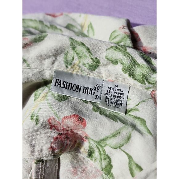 Vtg Fashion Bug linen shirt - Picture 4 of 7